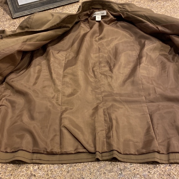 NWT Coldwater Creek Brown Shaped Bead Detailed Jacket Misses 16 - Picture 11 of 17